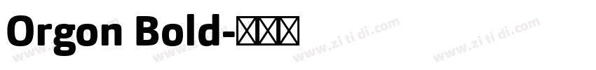 Orgon Bold字体转换